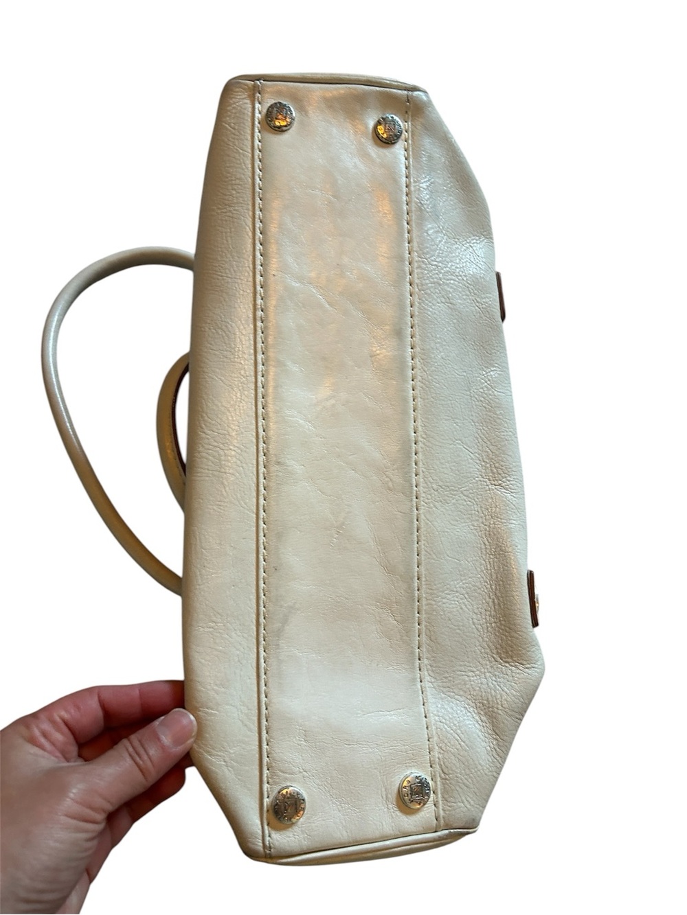 vintage off-white leather Michael Kors shoulder bag - Picture 2 of 8